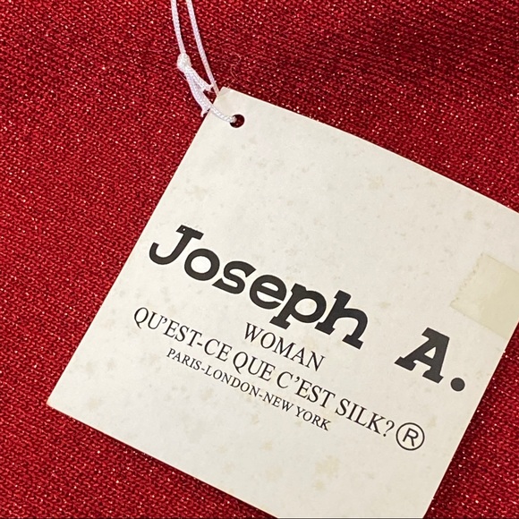NWT Joseph A Red Knit Sequins Top Size 1X - Picture 9 of 13
